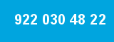 922 030 48 22 922 030 48 22
